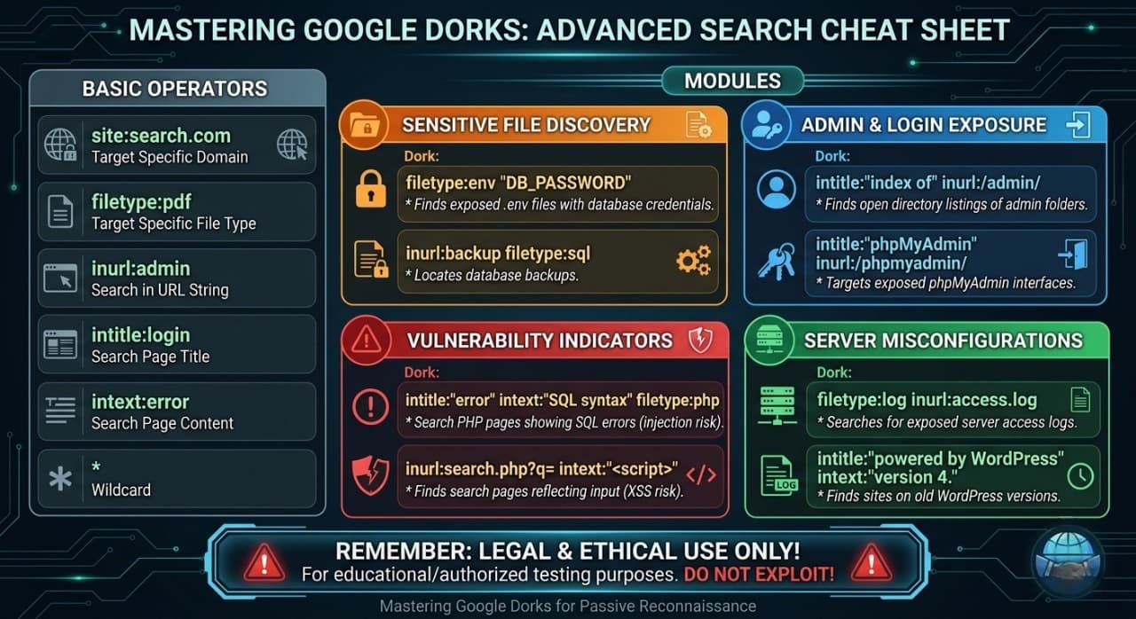 Mastering Google Dorks for Passive Reconnaissance