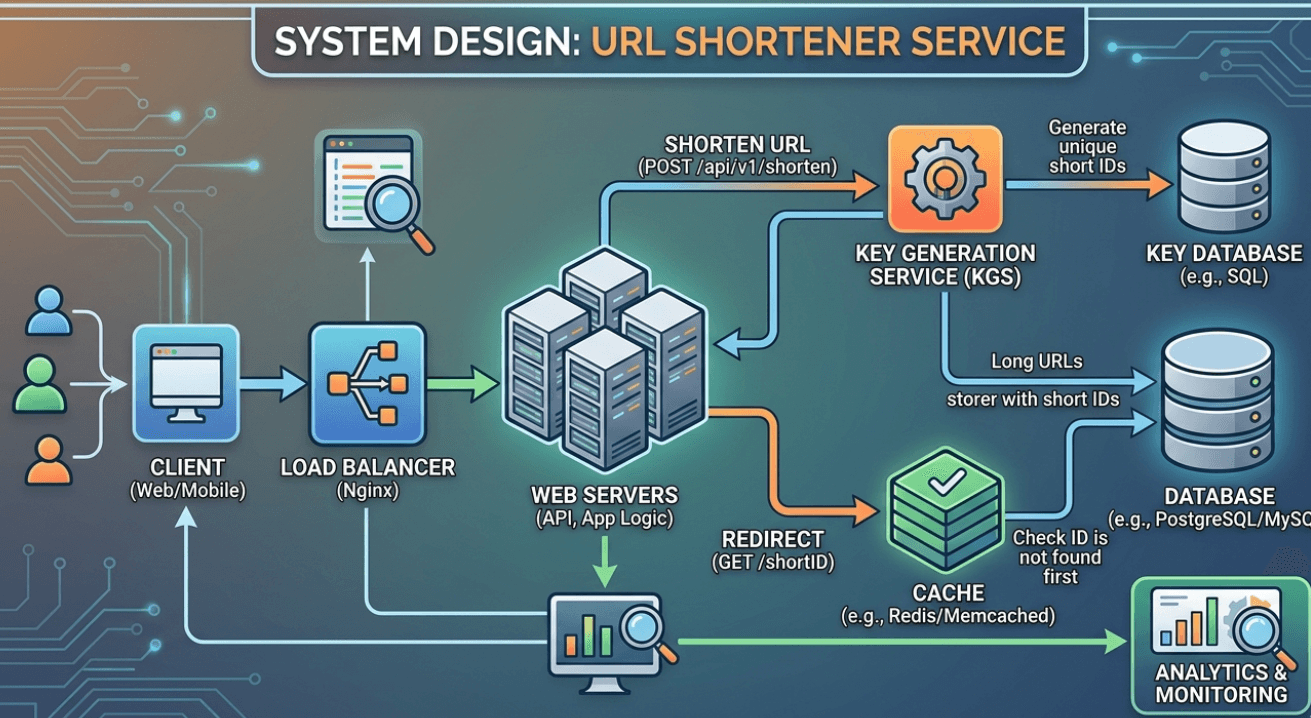 System Design Case Study — URL Shortener (like Bitly or TinyURL)