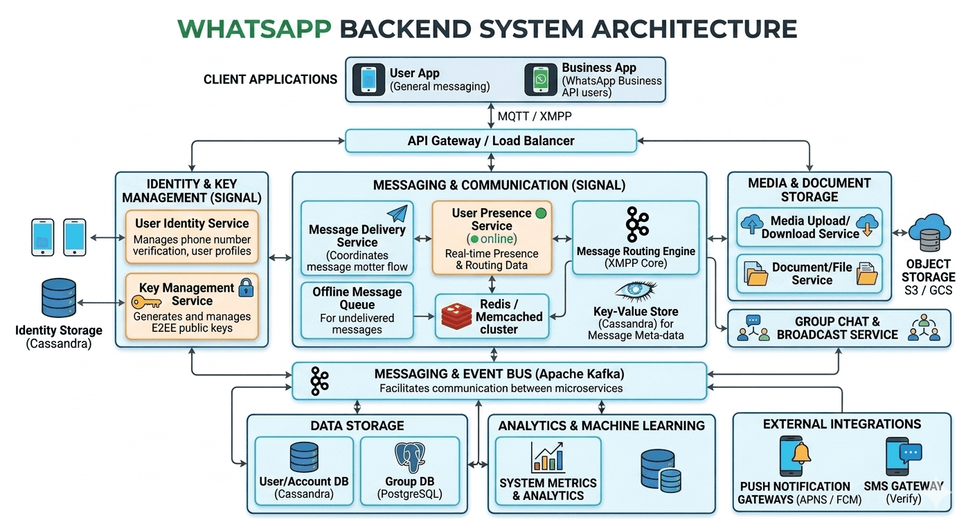 System Design Case Study — WhatsApp (Instant Messaging at Scale)